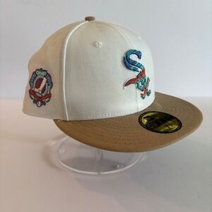 NWT Chicago White Sox New Era MLB 59Fifty Fitted Hat World Series Patch 7 3/4